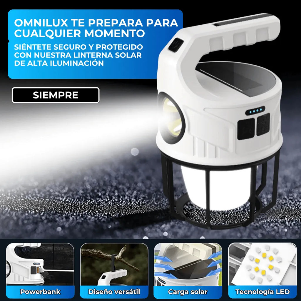 OmniLux™ - Linterna solar recargable